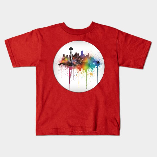 Seattle Kids T-Shirt by Urban Archeology Shop Gallery